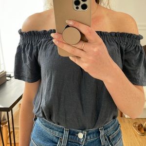 Linen off the shoulders top